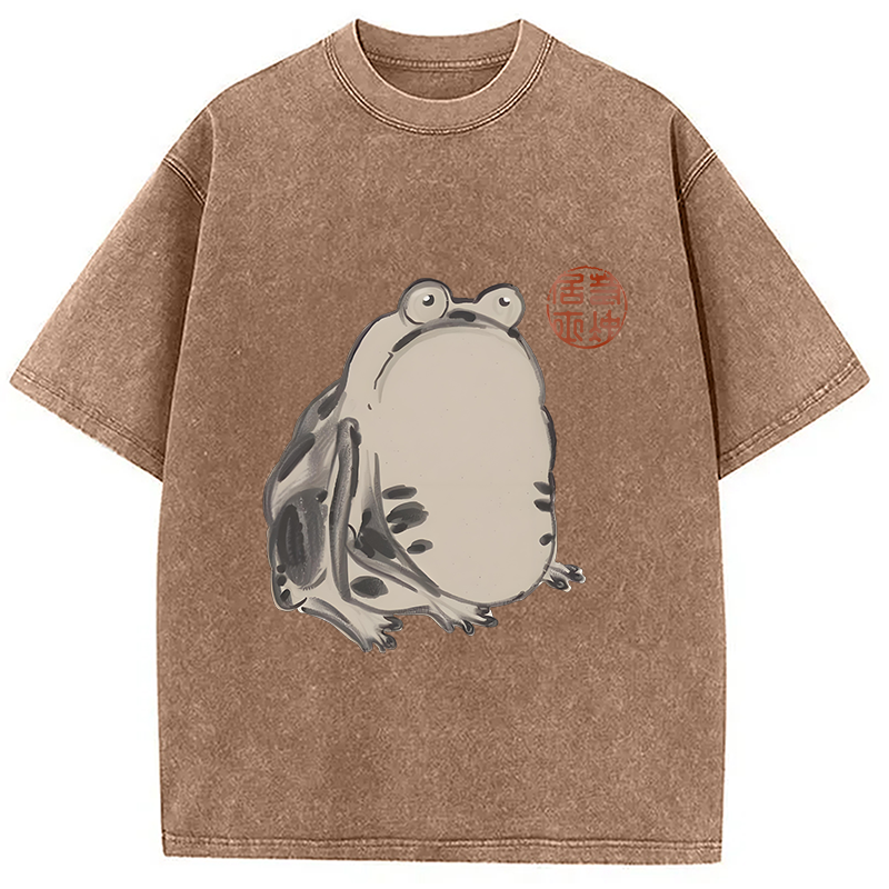 Modecanvas Sai Chu-fu Frog Washed T-Shirt