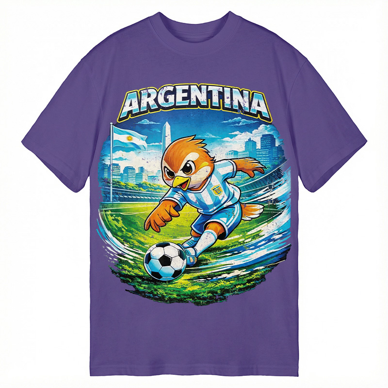 Modecanvas Argentina Rooster Soccer DTG Printing Classic T-Shirt-modecanvas