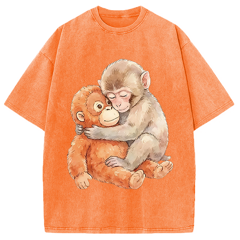 Modecanvas Poor Punch DTG Printing Washed T-Shirt