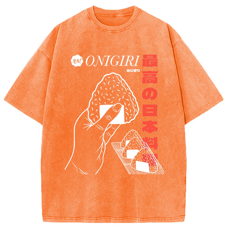 Modecanvas Top Japanese Cuisine Washed T-Shirt