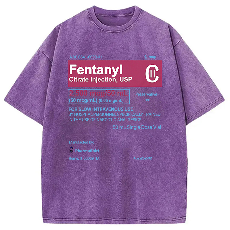 Modecanvas FENTANYL Designed with Love Washed T-Shirt