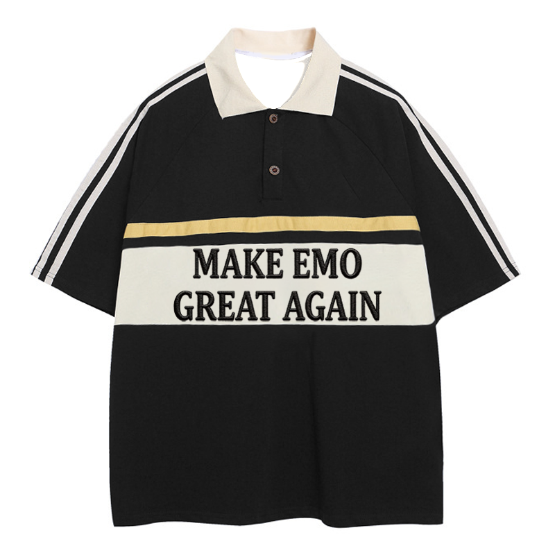 Modecanvas MEGA Polo Embroidered T-Shirt