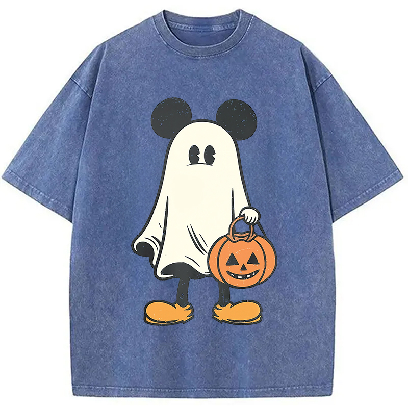 Modecanvas Halloween Mickey Washed T-Shirt