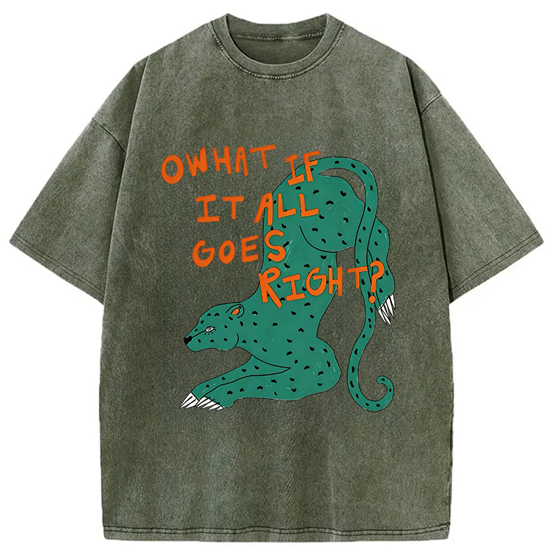 Modecanvas What If DTG Printing Washed T-Shirt