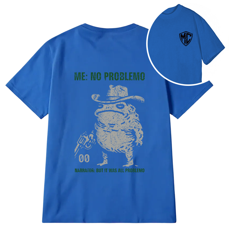 Modecanvas No Problemo Frog DTG Printing Back Classic T-Shirt