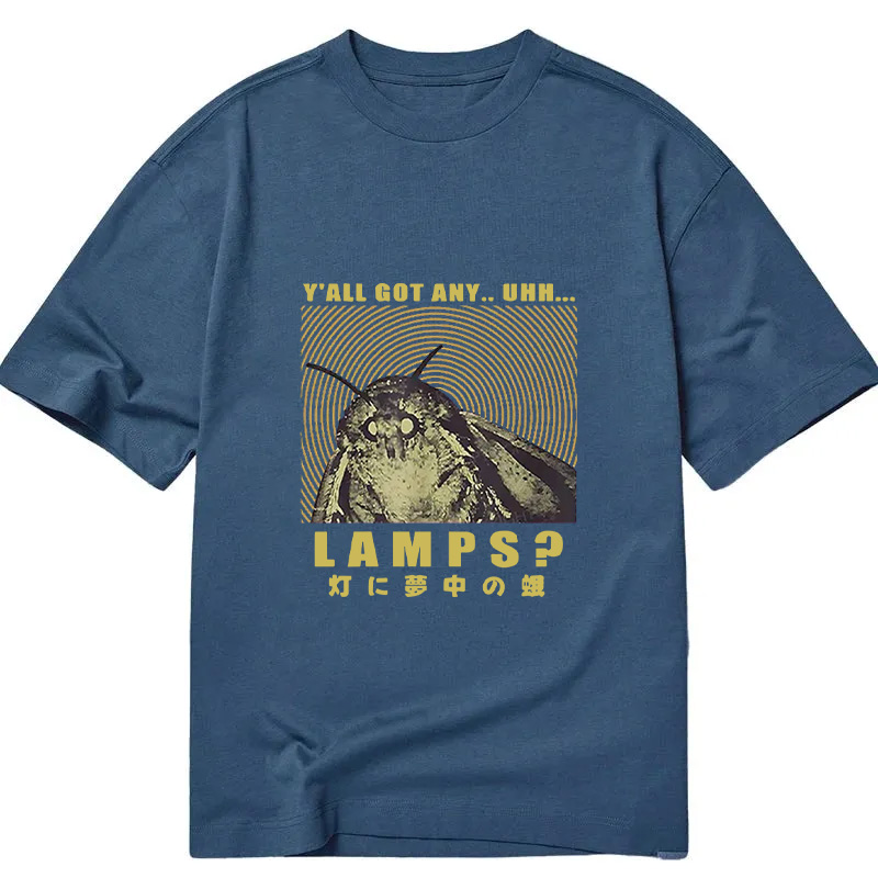 Modecanvas Moth Obsessed With The Light DTG Printing Classic T-Shirt-modecanvas