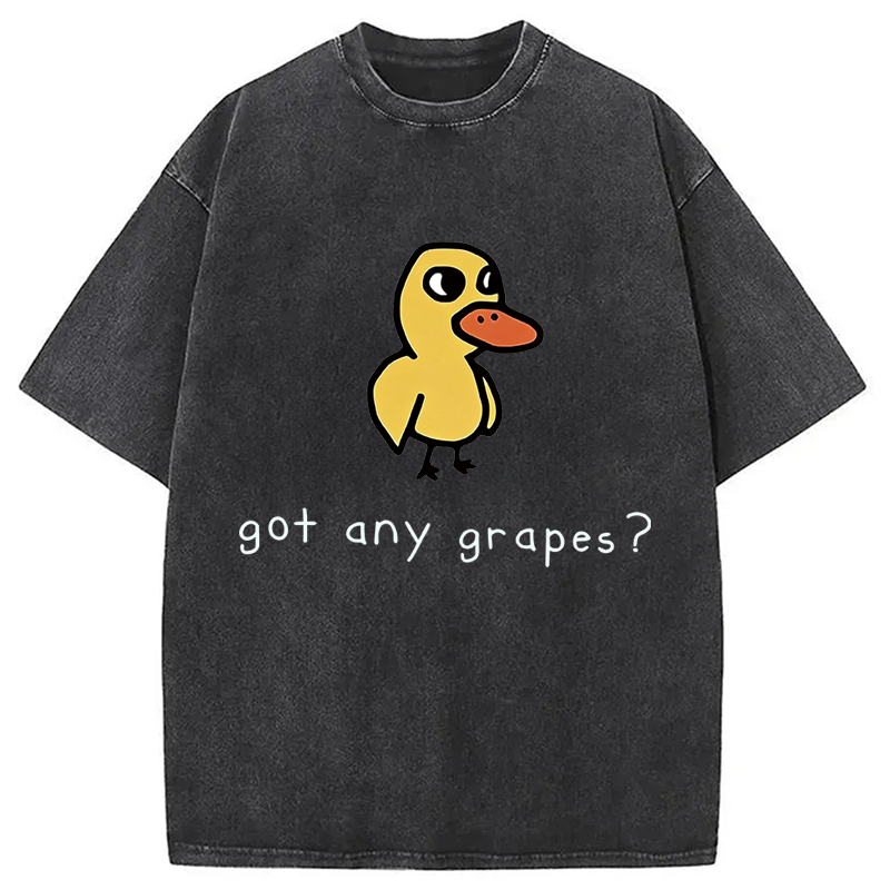 Modecanvas Got Any Grapes? DTG Printing Washed T-Shirt