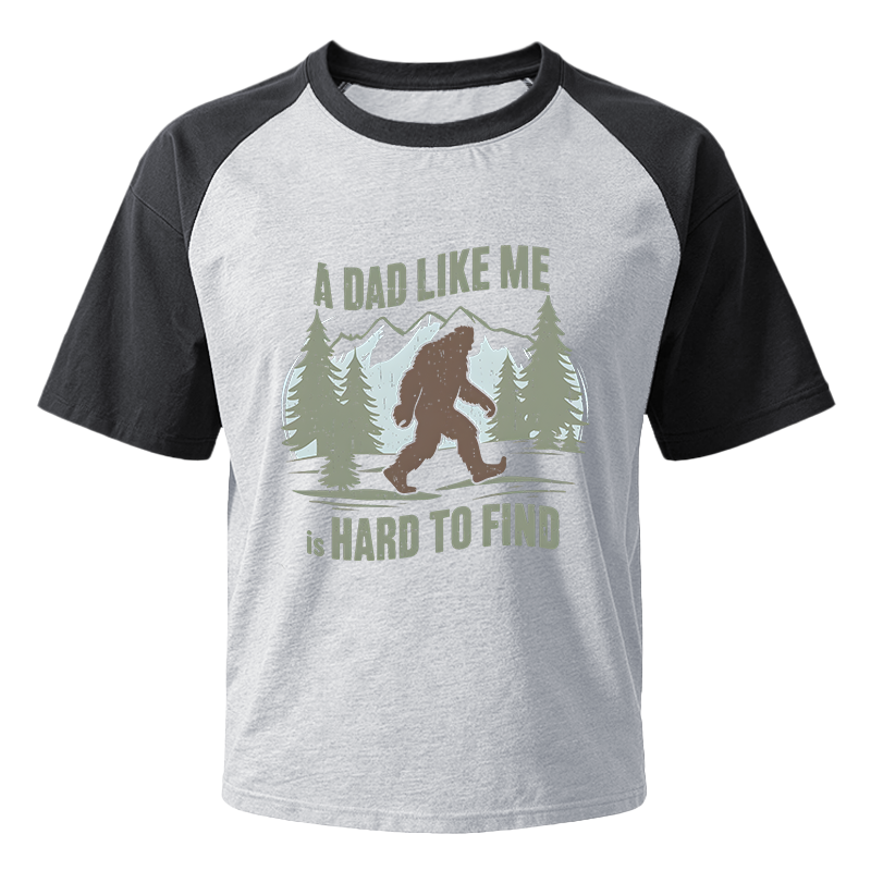 Modecanvas Bigfoot Funny Camping Dad Raglan T-Shirt