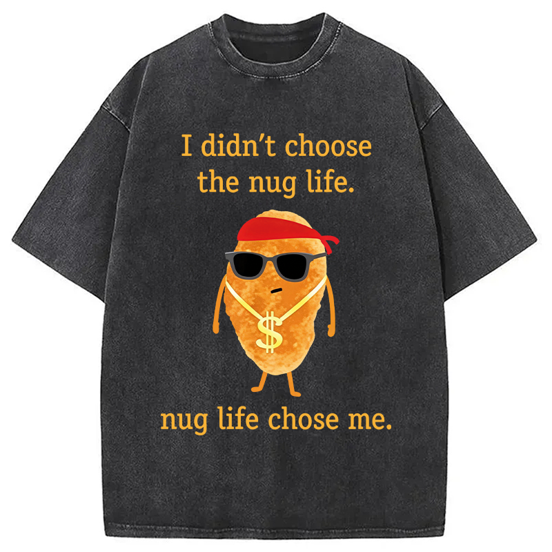 Modecanvas Funny Nugget DTG Printing Washed T-Shirt
