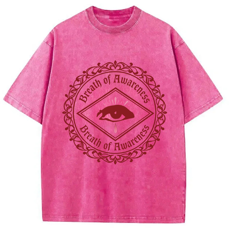 Modecanvas Breath Of Awareness DTG Printing Washed T-Shirt
