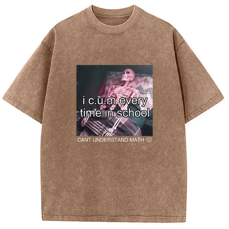 Modecanvas Everytime In School Washed T-Shirt