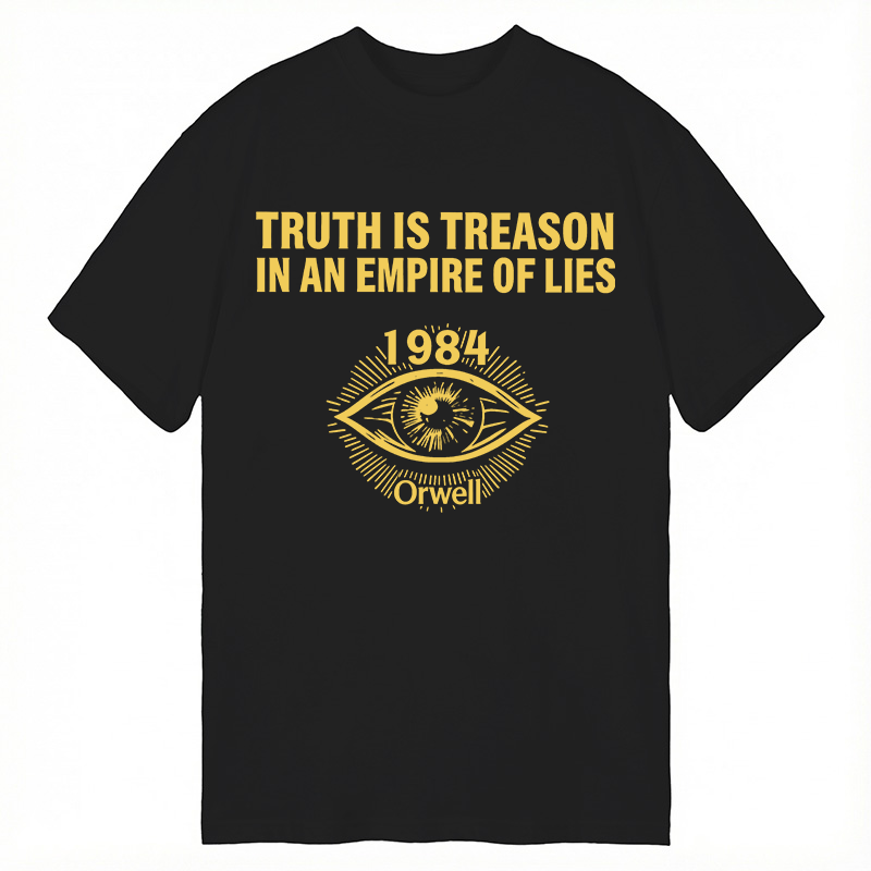 Modecanvas 1984 Orwell DTG Printing Classic T-Shirt-modecanvas