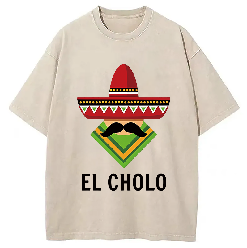 Modecanvas El Cholo DTG Printing Washed T-Shirt