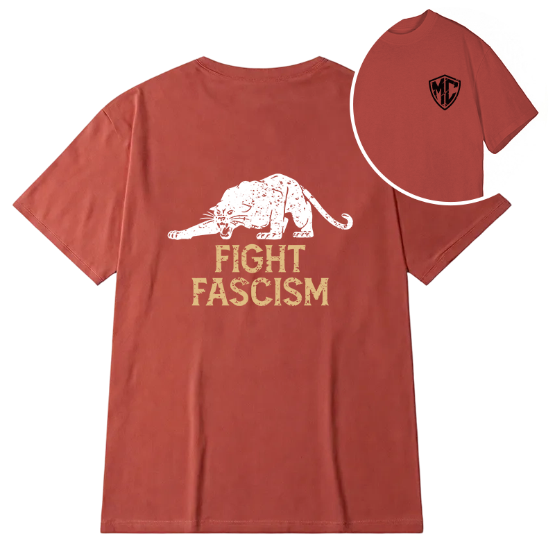 Modecanvas Fight Black Panther DTG Printing Back Classic T-Shirt