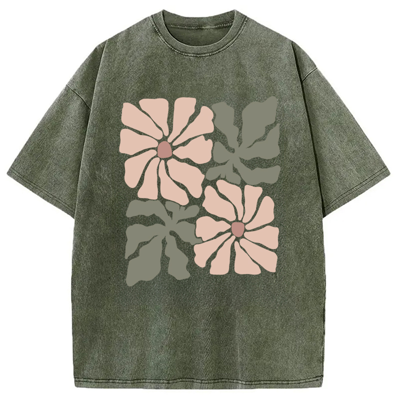 Modecanvas Boho Wildflower Washed T-Shirt