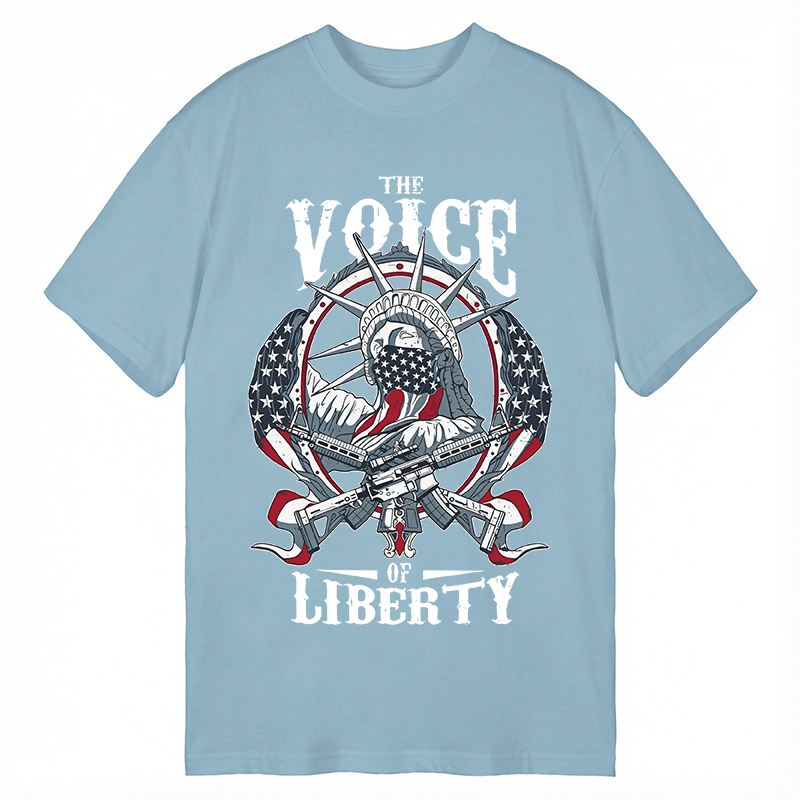 Modecanvas The Voice Of Liberty DTG Printing Classic T-Shirt-modecanvas