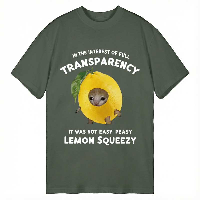 Modecanvas Easy Peasy Lemon Squeezy DTG Printing Classic T-Shirt-modecanvas