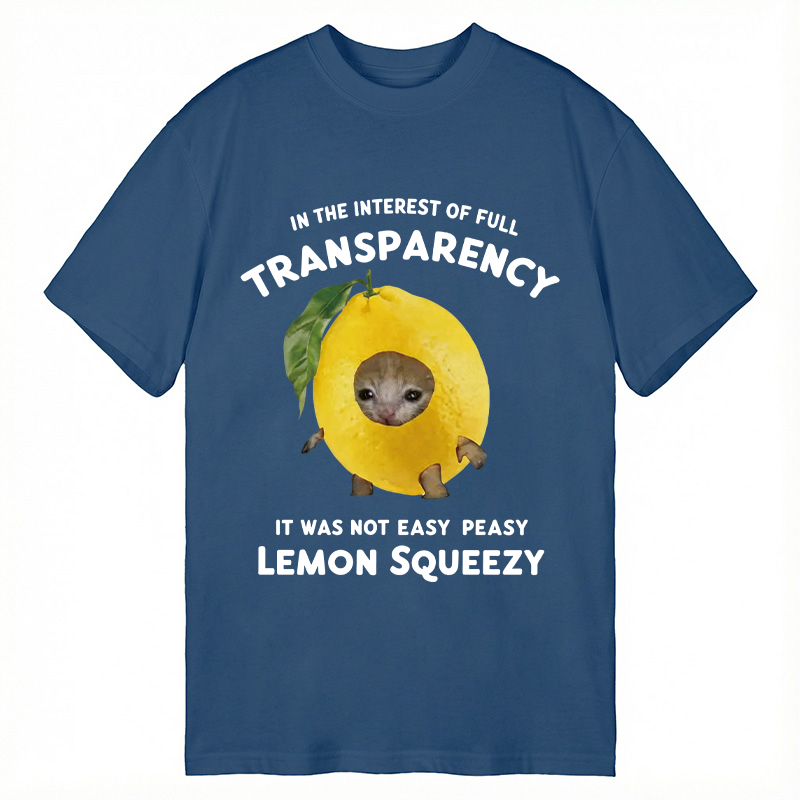 Modecanvas Easy Peasy Lemon Squeezy DTG Printing Classic T-Shirt-modecanvas