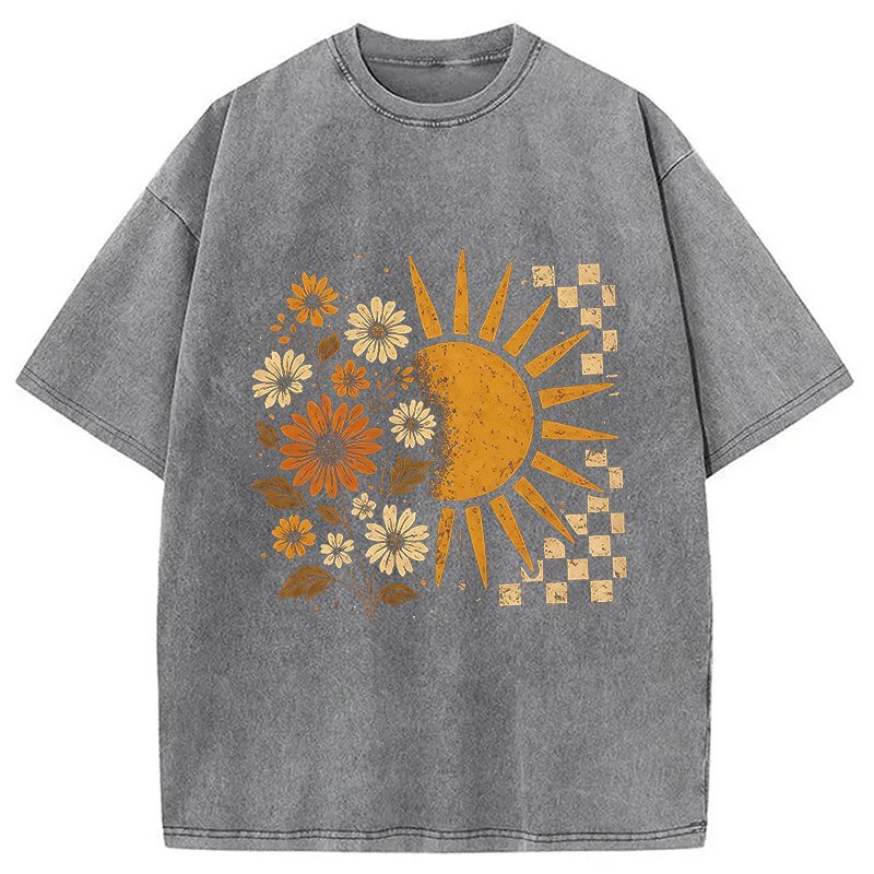 Modecanvas Spring Vacation DTG Printing Washed T-Shirt