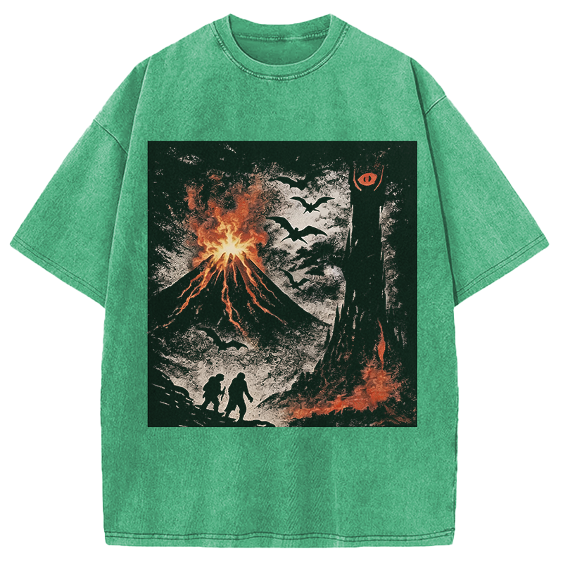 Modecanvas The Dark Lands DTG Printing Washed T-Shirt