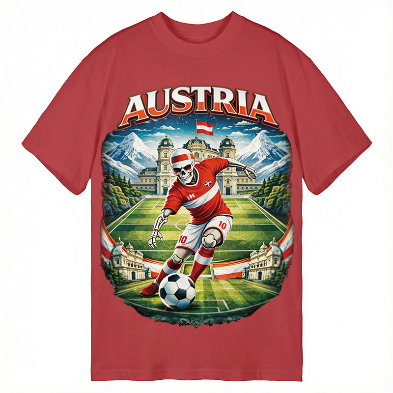 Modecanvas Austria Soccer DTG Printing Classic T-Shirt-modecanvas