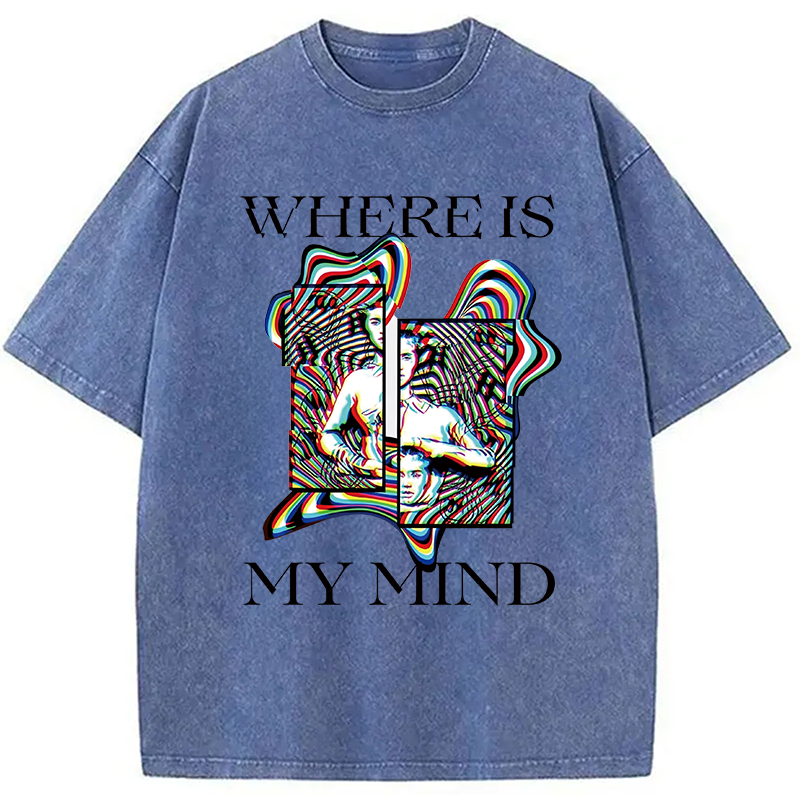 Modecanvas Psychedelic Rave Fashion DTG Printing Washed T-Shirt