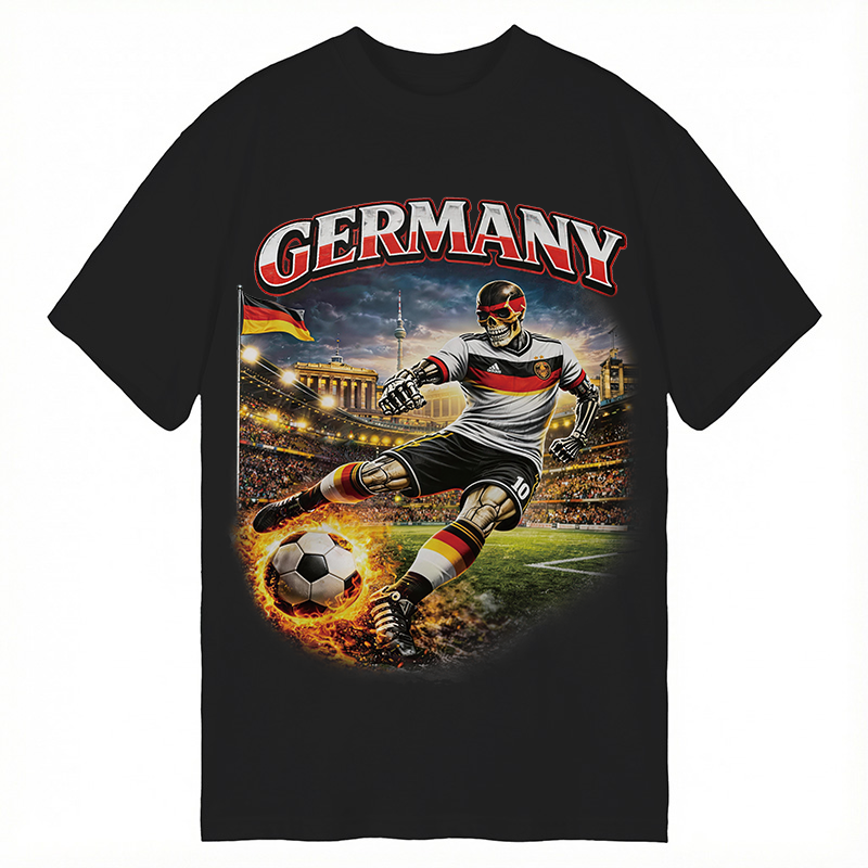 Modecanvas Germany Soccer Vintage DTG Printing Classic T-Shirt-modecanvas