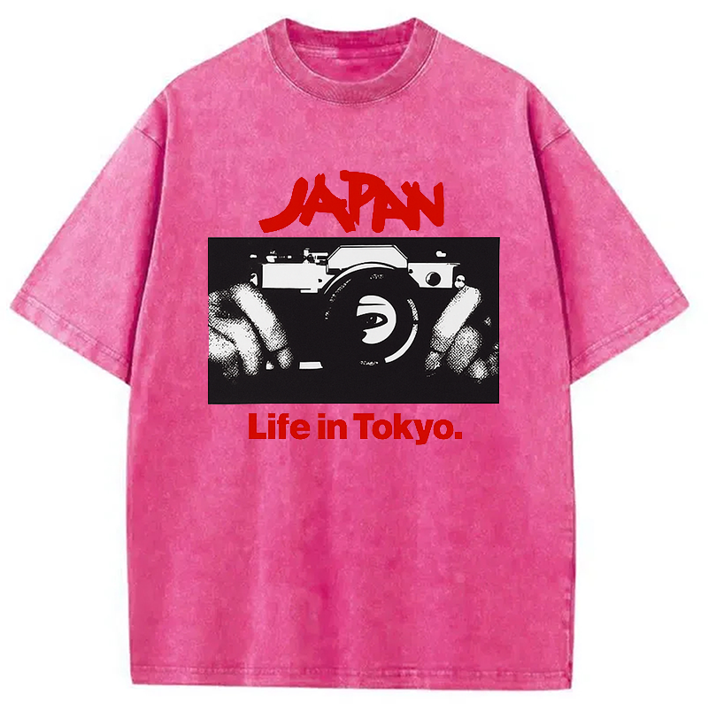 Modecanvas Japan Life in Tokyo Sylvian Synth Washed T-Shirt