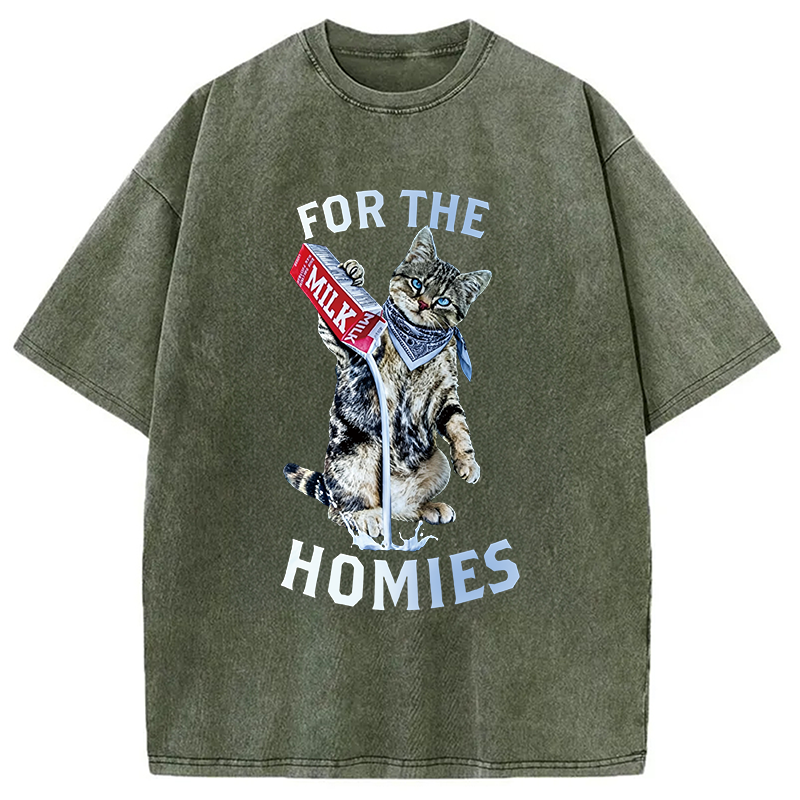 Modecanvas For The Homies DTG Printing Washed T-Shirt