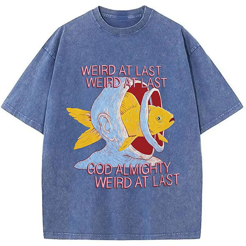 Modecanvas Weird All Time DTG Printing Washed T-Shirt