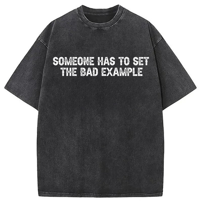 Modecanvas Bad Example DTG Printing Washed T-Shirt