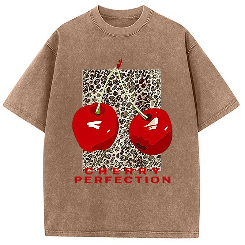 Modecanvas Cherry Perfection Washed T-Shirt