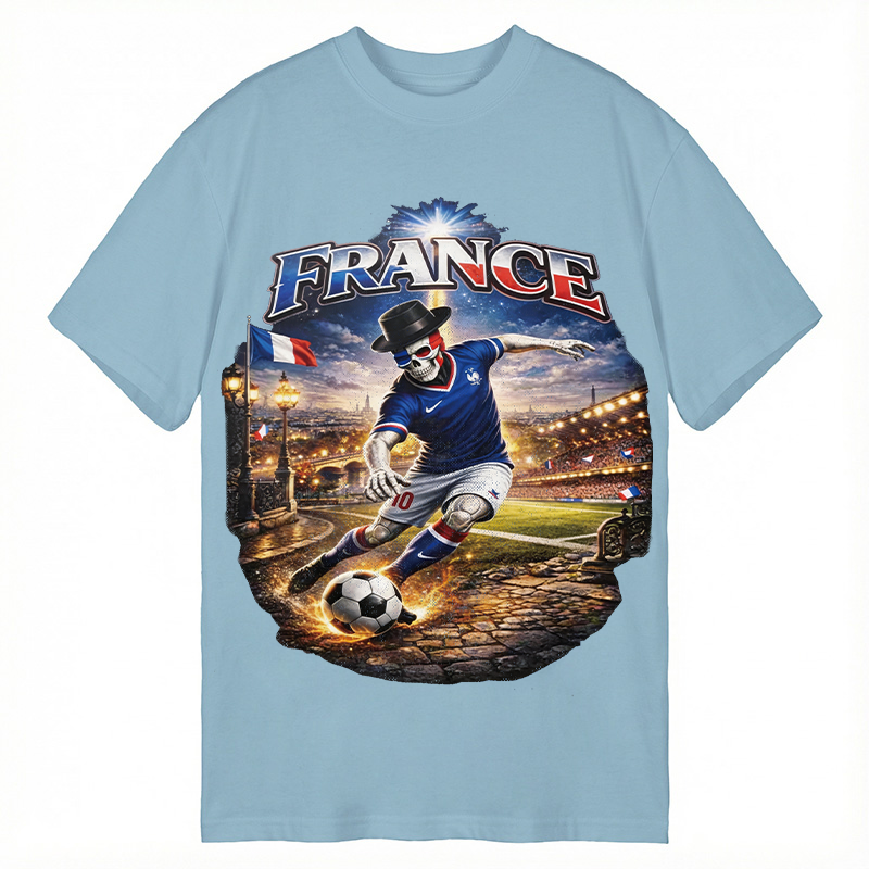 Modecanvas France Soccer DTG Printing Classic T-Shirt-modecanvas
