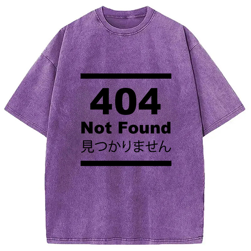 Modecanvas 404 Not Found Japanese Washed T-Shirt