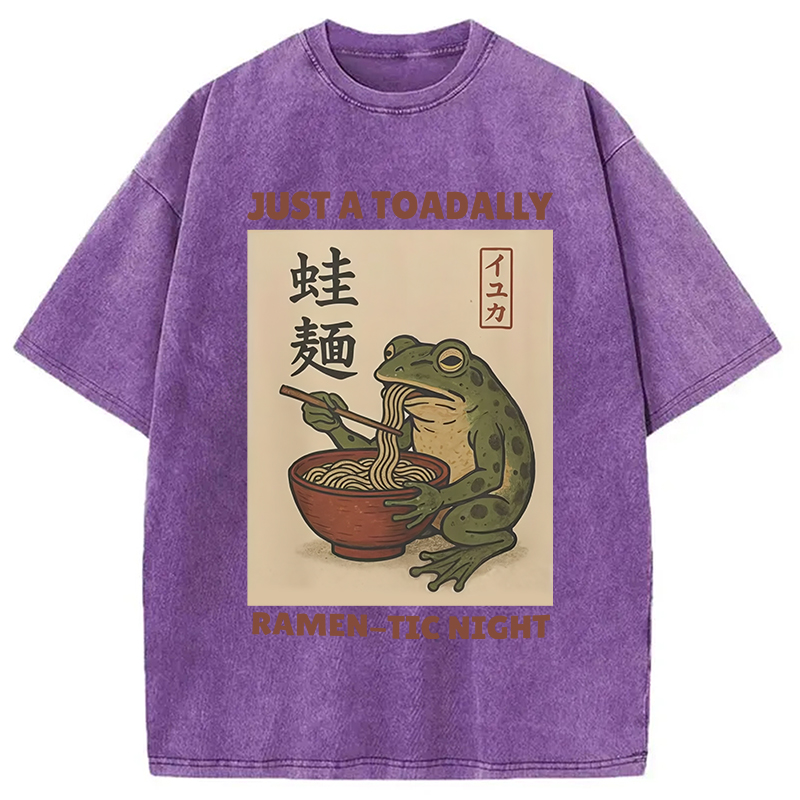 Modecanvas Toadally Fun Ramen Washed T-Shirt