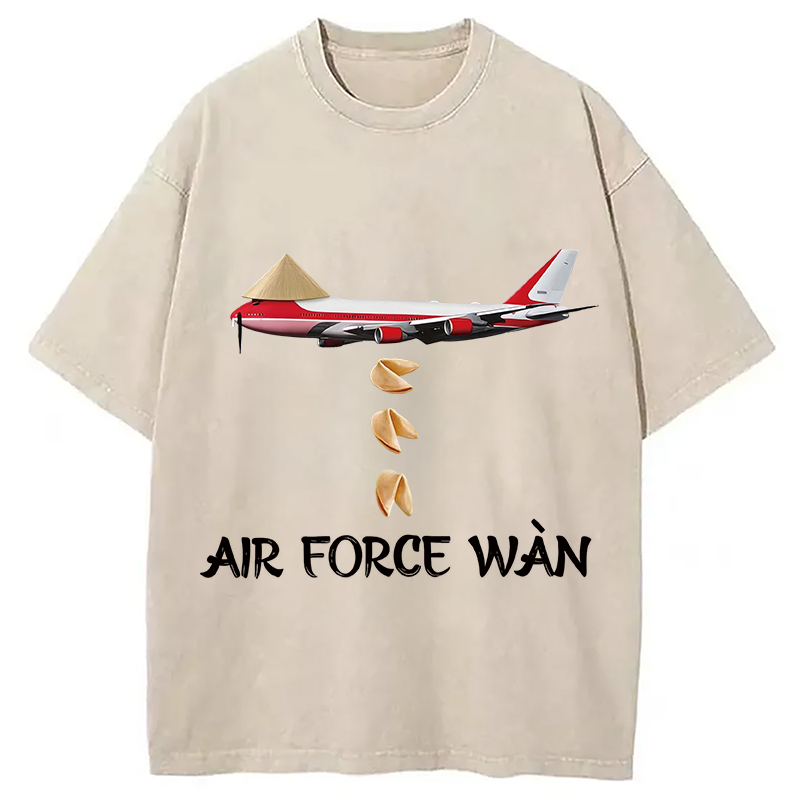 Modecanvas Air Force Wan DTG Printing Washed T-Shirt