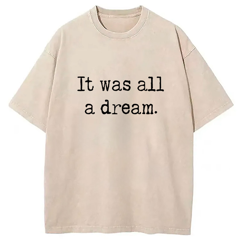 Modecanvas It Was A Dream Washed T-Shirt
