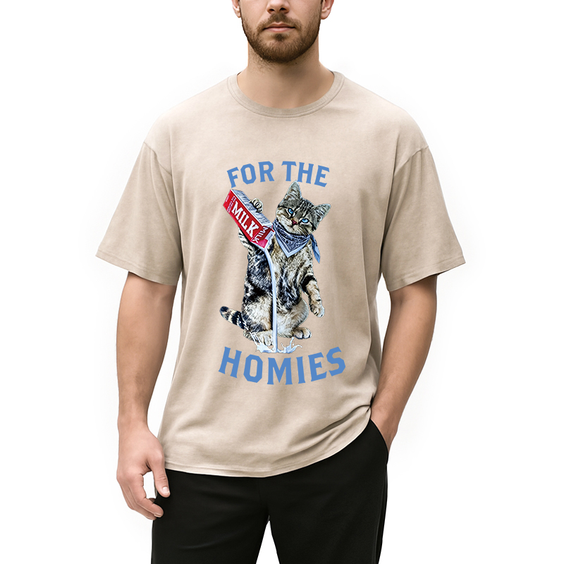 Modecanvas For The Homies DTG Printing Washed T-Shirt