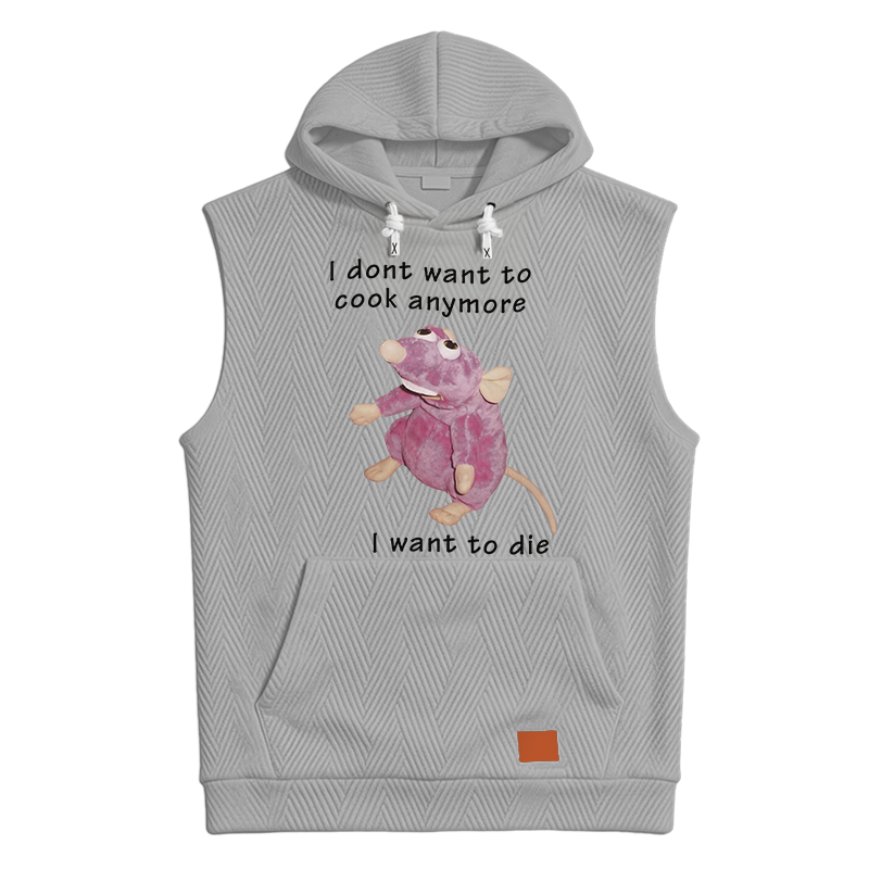 Modecanvas I Don't Want To Cook Anymore Hooded Tank