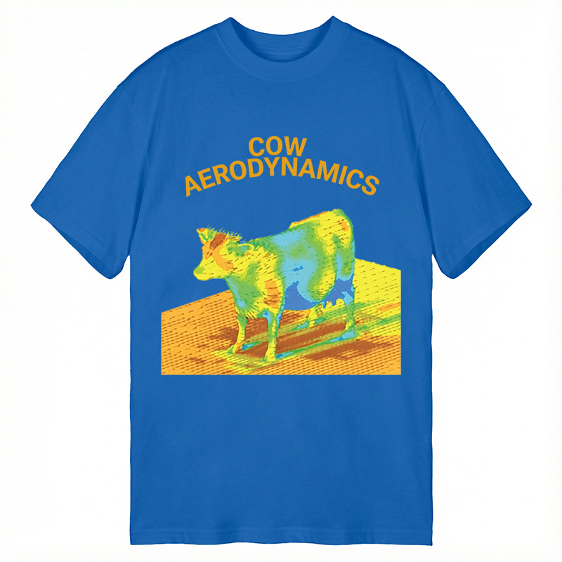 Modecanvas Cow Aerodynamics DTG Printing Classic T-Shirt-modecanvas