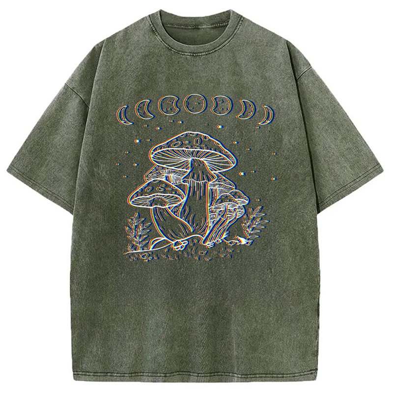 Modecanvas Xeno Mycelium DTG Printing Washed T-Shirt-modecanvas
