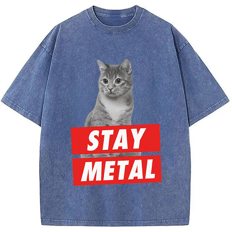 Modecanvas STAY METAL Washed T-Shirt