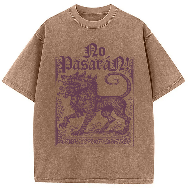 Modecanvas No Pasar�n! DTG Printing Washed T-Shirt