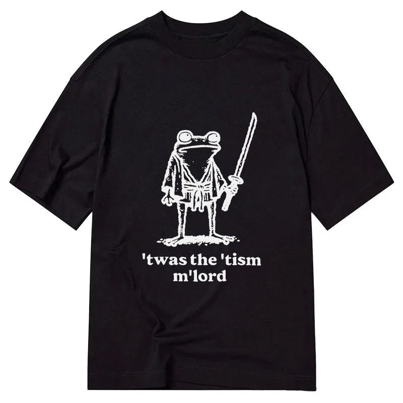 Modecanvas Focused Samurai Frog DTG Printing Classic T-Shirt-modecanvas