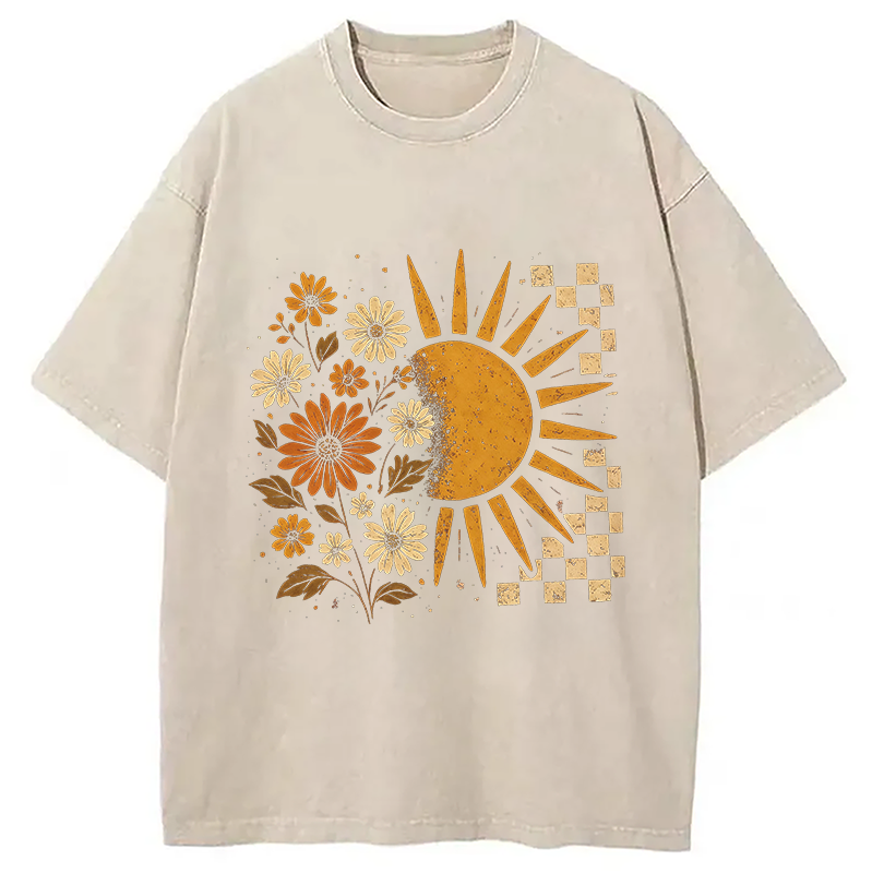 Modecanvas Spring Vacation DTG Printing Washed T-Shirt