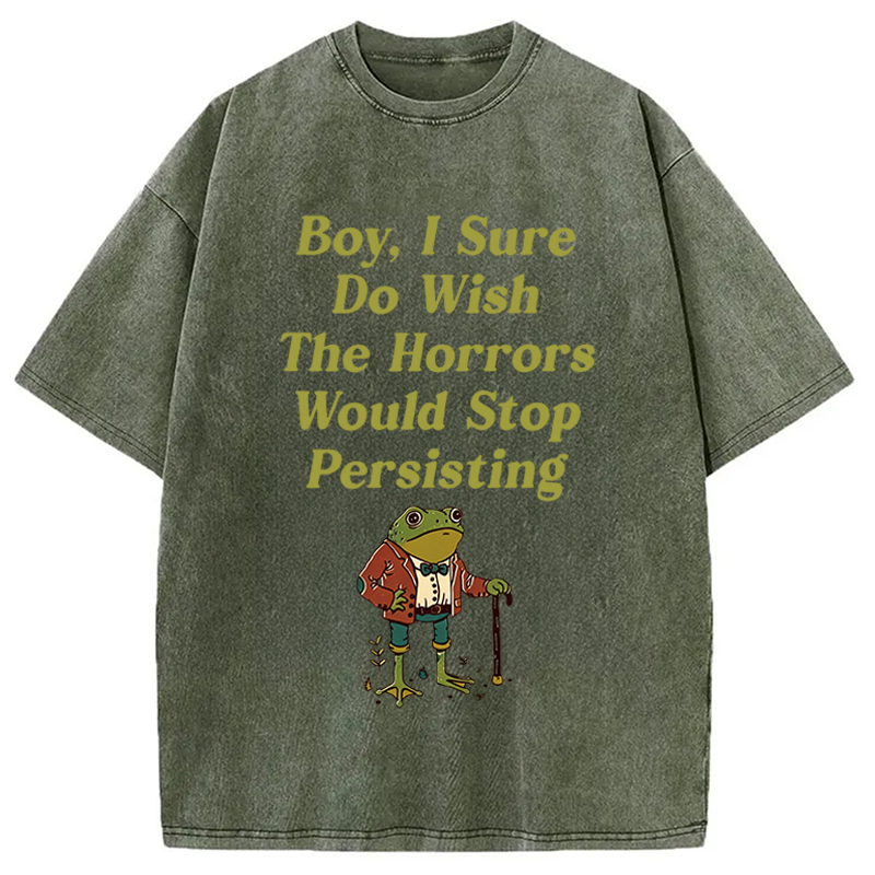 Modecanvas Horrors Are Still Persisting DTG Printing Washed T-Shirt