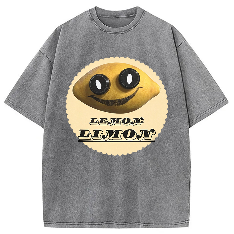 Modecanvas Poppys Playtime Limon DTG Printing Washed T-Shirt