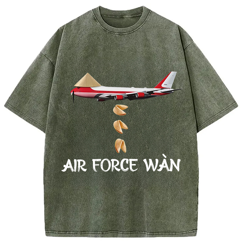 Modecanvas Air Force Wan DTG Printing Washed T-Shirt