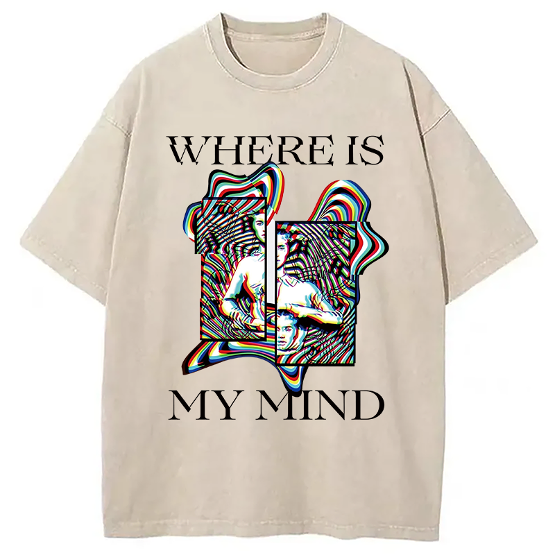 Modecanvas Psychedelic Rave Fashion DTG Printing Washed T-Shirt