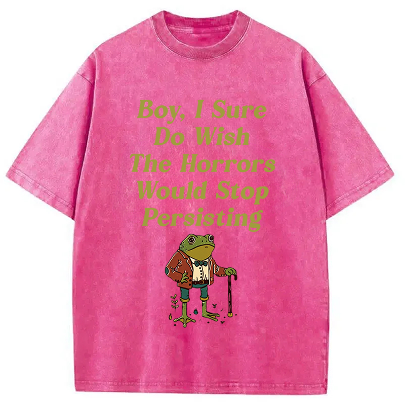 Modecanvas Horrors Are Still Persisting DTG Printing Washed T-Shirt